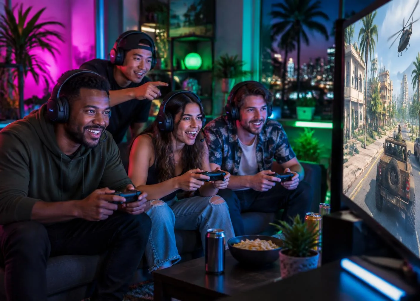 Comunidade gamer reunida para organizar uma crew